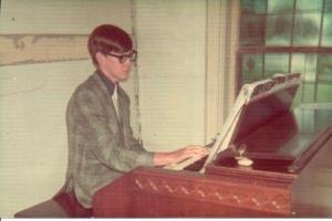 Brad at organ 1973
